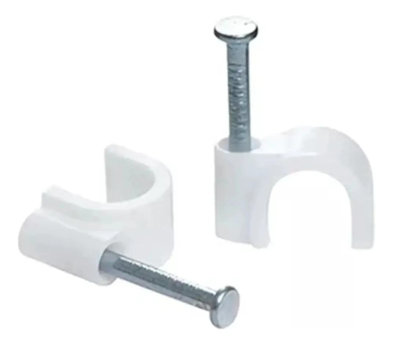GRAPA PARA CABLE PVC 12MM BLANCA - 6