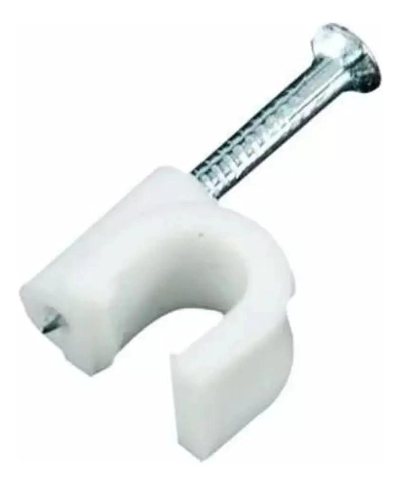 GRAPA PARA CABLE PVC 12MM BLANCA - 7