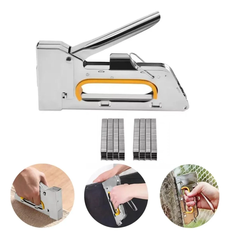 PISTOLA DE GRAPAS Y CLAVOS 4800 PARA DECORACION - 1