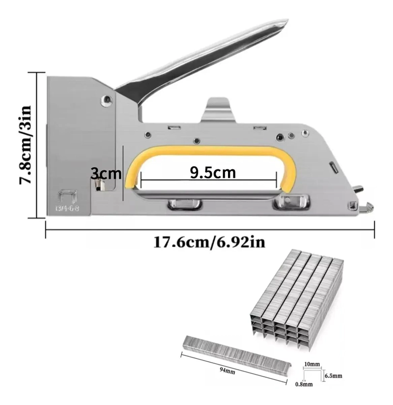 PISTOLA DE GRAPAS Y CLAVOS 4800 PARA DECORACION - 3