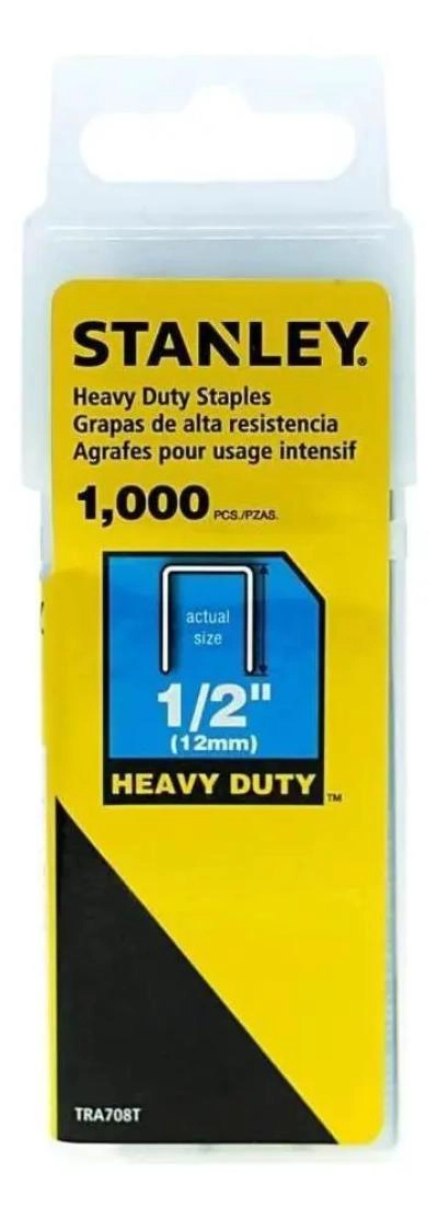 GRAPAS DE ACERO GALVANIZADO 12 MM CAJA 1000 UNIDADES - 1
