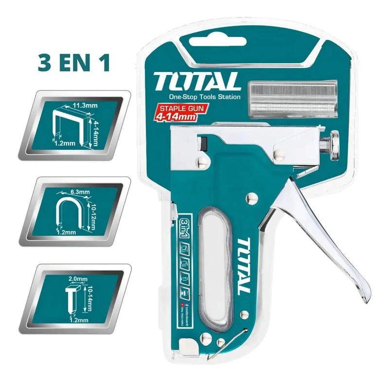 ENGRAMPADORA MANUAL DE ACERO TURQUESA 3 EN 1 - 4
