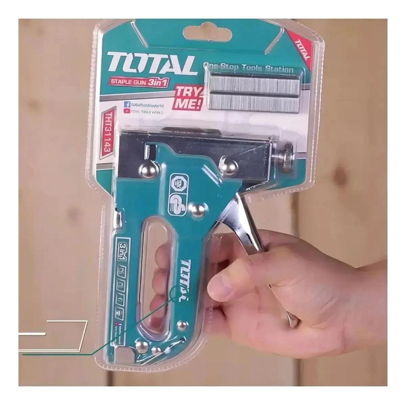 ENGRAMPADORA MANUAL DE ACERO TURQUESA 3 EN 1 - 7