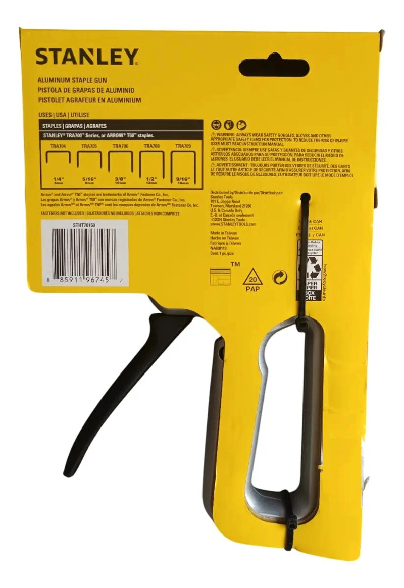 GRAPADORA PARA TRABAJO PESADO CON GRAPAS 1/4 A 9/16'' - 2