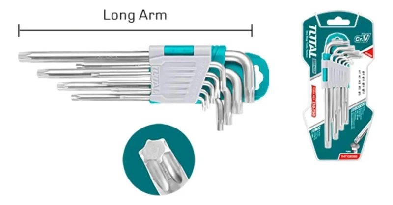 JUEGO DE LLAVES ALLEN TORX T10 A T15 9 PZ - 6