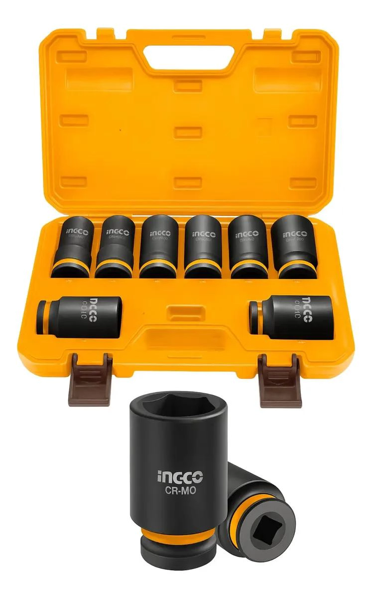 JUEGO DE DADOS DE IMPACTO 3/4' 26-38MM 8 PIEZAS - 3