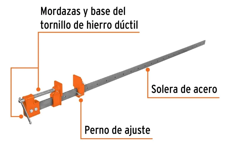 SARGENTO SOLERA 150 CM PARA SUJECION FUERTE - 2