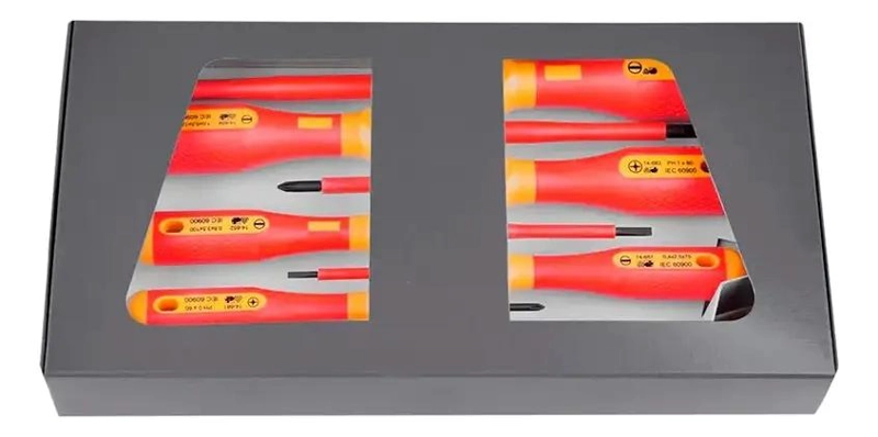 JUEGO DE 7 DESTORNILLADORES AISLADOS PARA ELECTRICISTA - 2