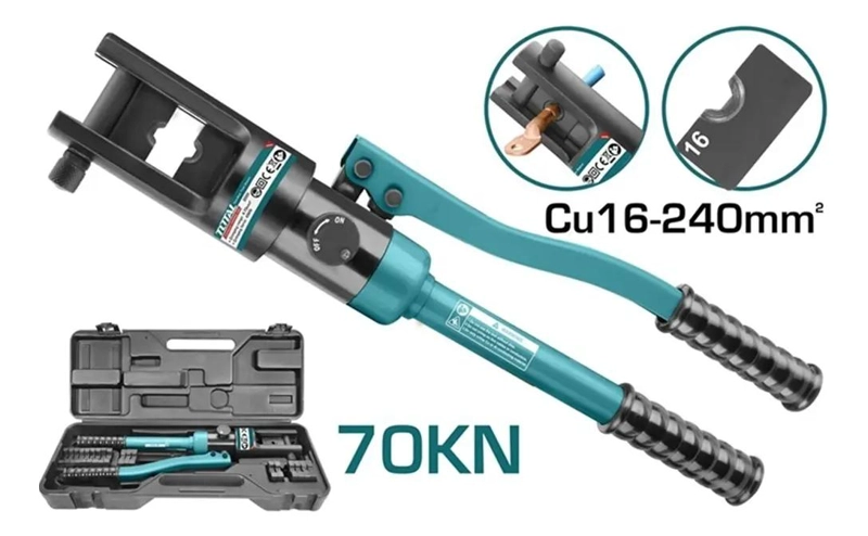 PRENSA HIDRAULICA PARA TERMINALES 70 KN 16-240 MM² - 1