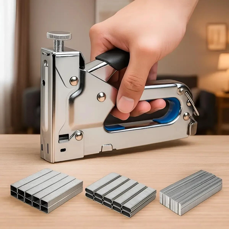 ENGRAPADORA TIPO PISTOLA PARA TAPICERIA CON 3000 GRAPAS - 2
