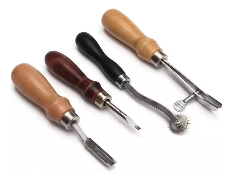 KIT DE 18 HERRAMIENTAS PARA TRABAJO EN CUERO Y ARTESANIA - 3