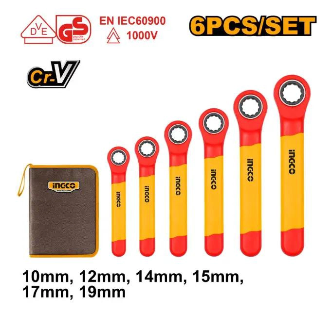 SET DE LLAVES CORONA CON CHICHARRA AISLADA 1000V 6 PIEZAS - 5