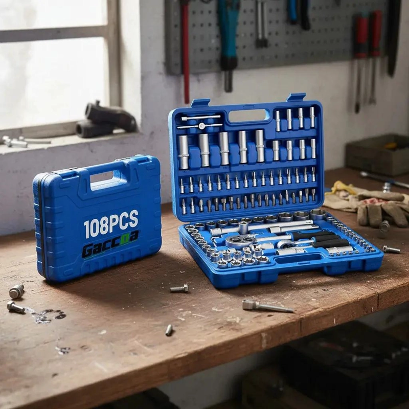 SET DE HERRAMIENTAS MECANICAS 108 PIEZAS ACERO CARBONO - 5