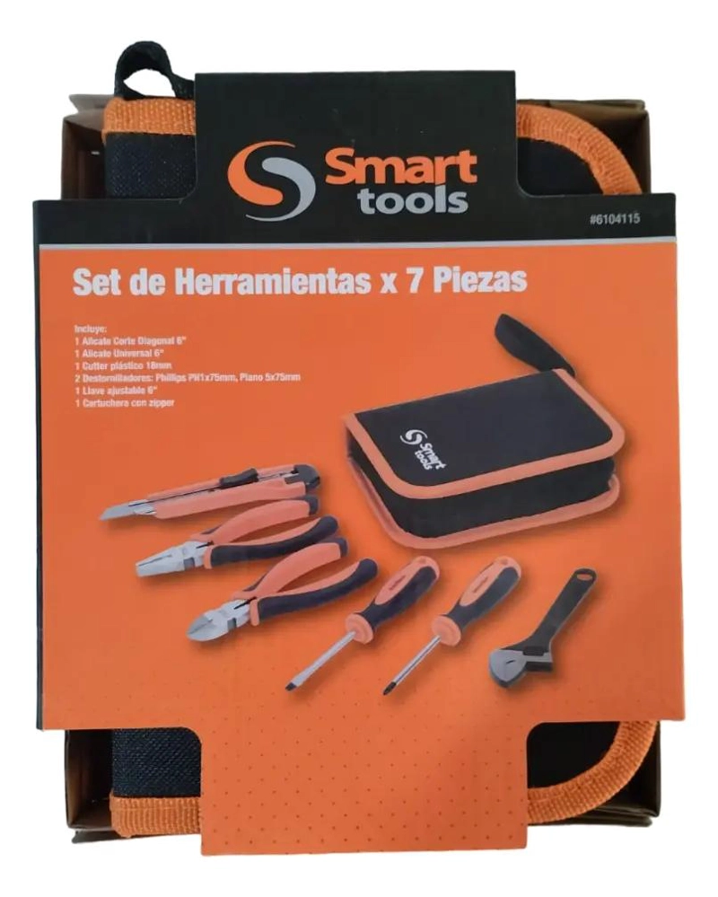 JUEGO DE HERRAMIENTAS PARA HOGAR 7 PIEZAS CON ESTUCHE - 3