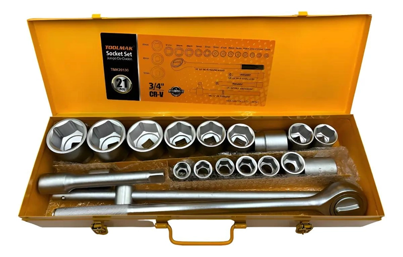KIT DE DADOS CHICHARRA CUADRANTE 3/4 CON 21 PIEZAS - 1