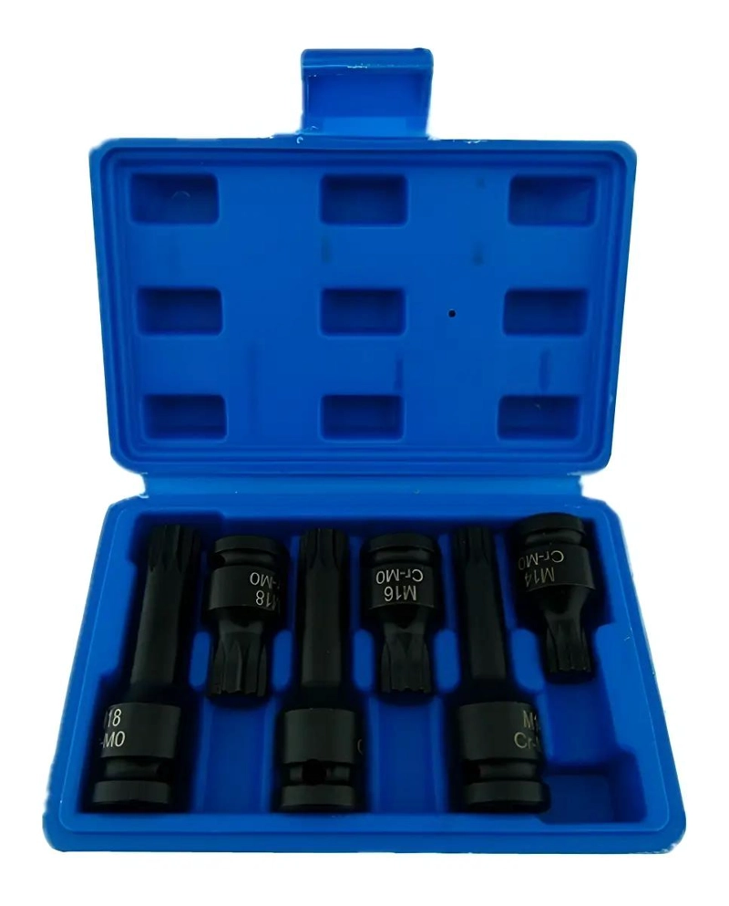 KIT DE DADOS DE IMPACTO TORX 1/2' 6 PIEZAS - 1