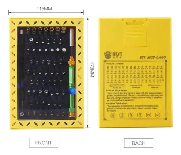 KIT DE DESTORNILLADORES DE PRECISION 63 PIEZAS - 4