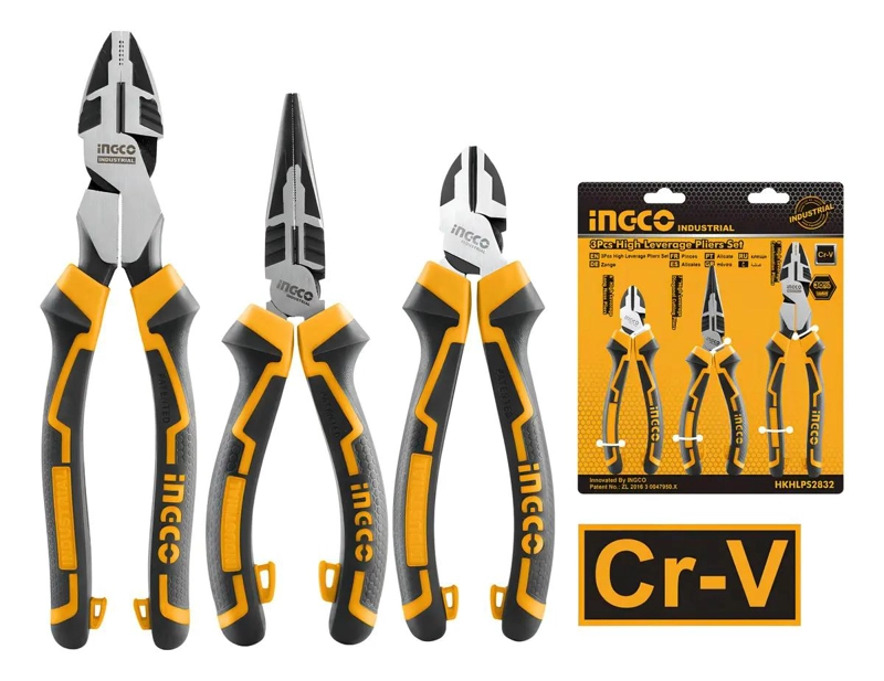 SET DE 3 ALICATES ALTA RESISTENCIA INDUSTRIAL 7-8-9.5 - 1