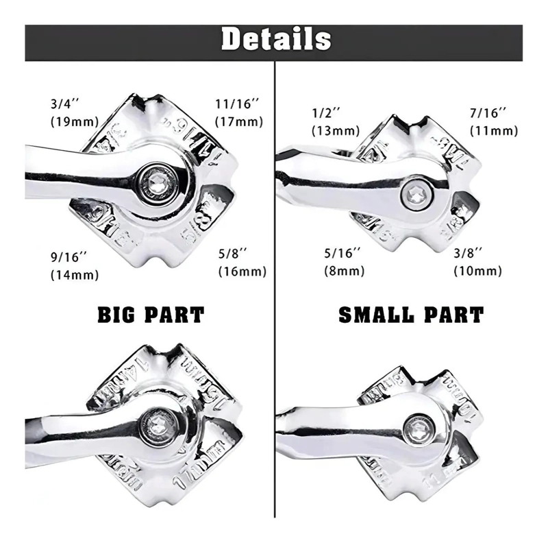 LLAVE GIRATORIA 48 EN 1 UNIVERSAL 360° - 7