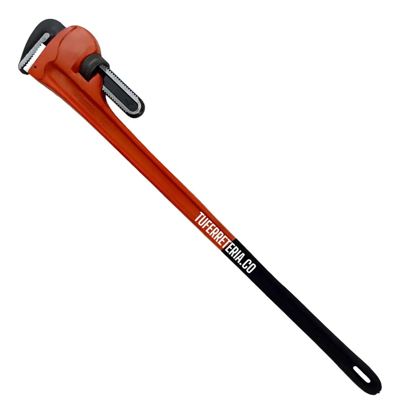 LLAVE PARA TUBO 48 PULGADAS CON MANGO ENCAUCHETADO - 1