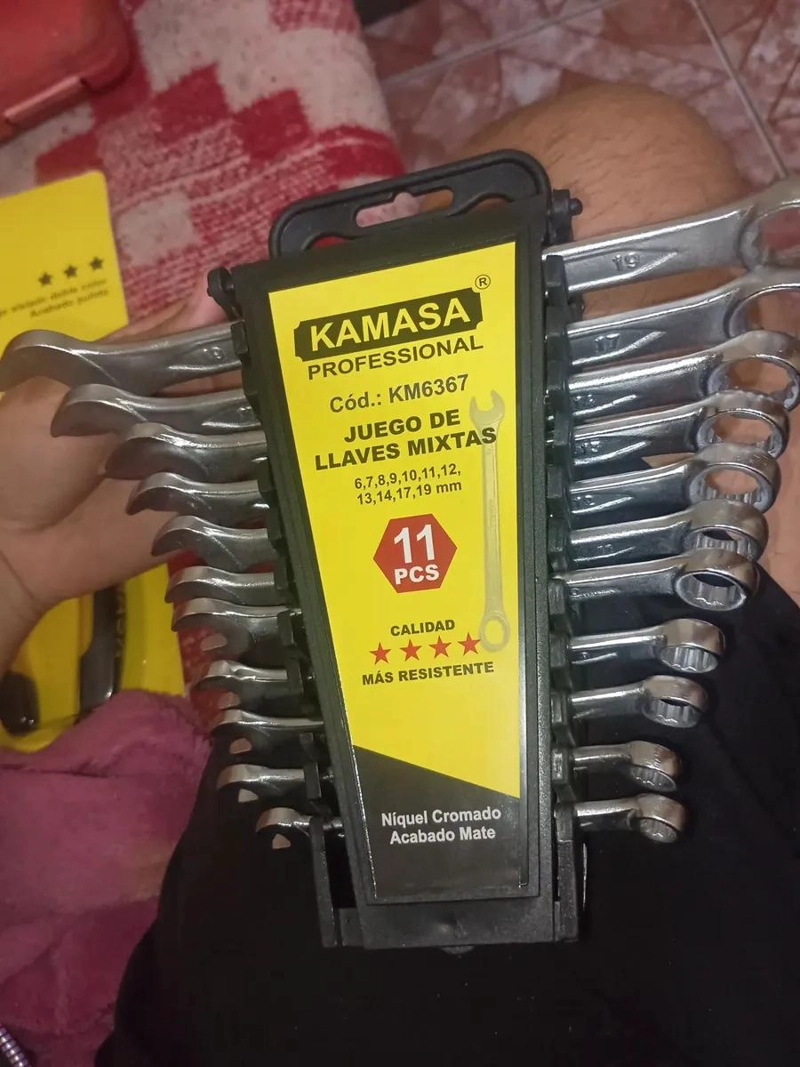 LLAVE COMBINADA GRIS MATE 17 MM - 4