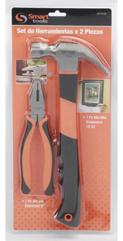 SET DE MARTILLO 16 OZ Y ALICATE UNIVERSAL 8'' - 2