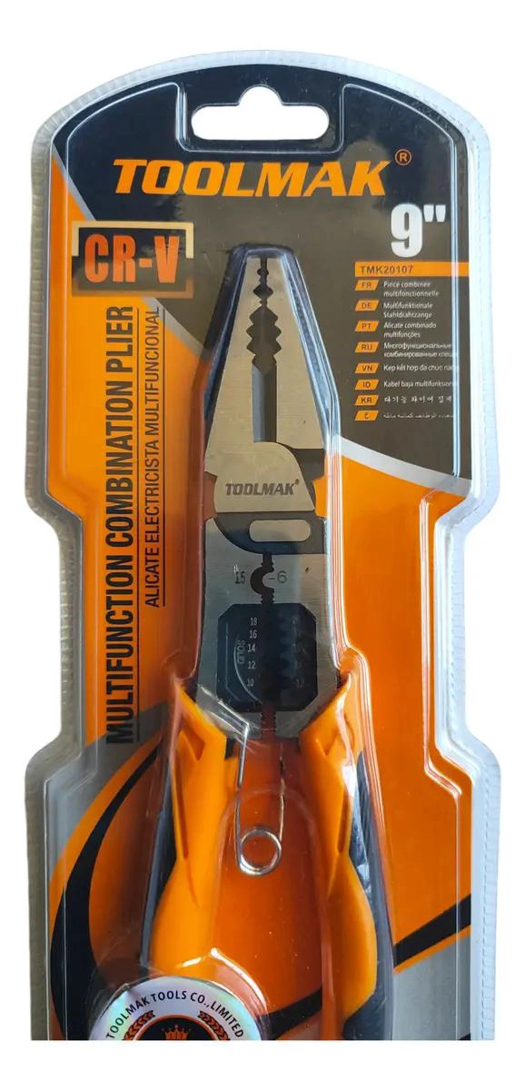 ALICATE PARA ELECTRICISTA 9' CON MANGO ERGONOMICO - 4