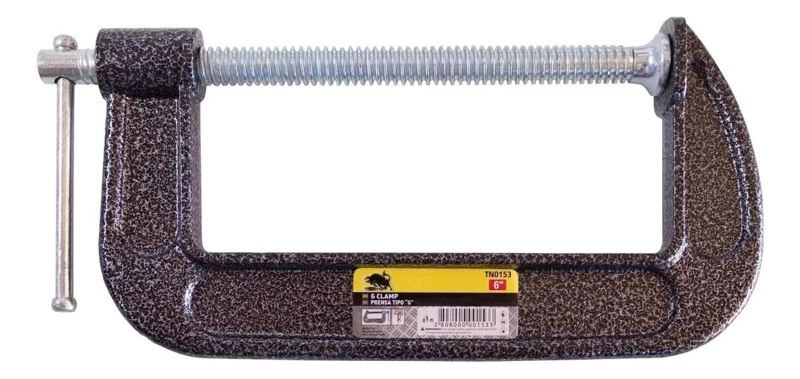 PRENSA CARPINTERO METALICA DE 6 PULGADAS ALTA RESISTENCIA - 1