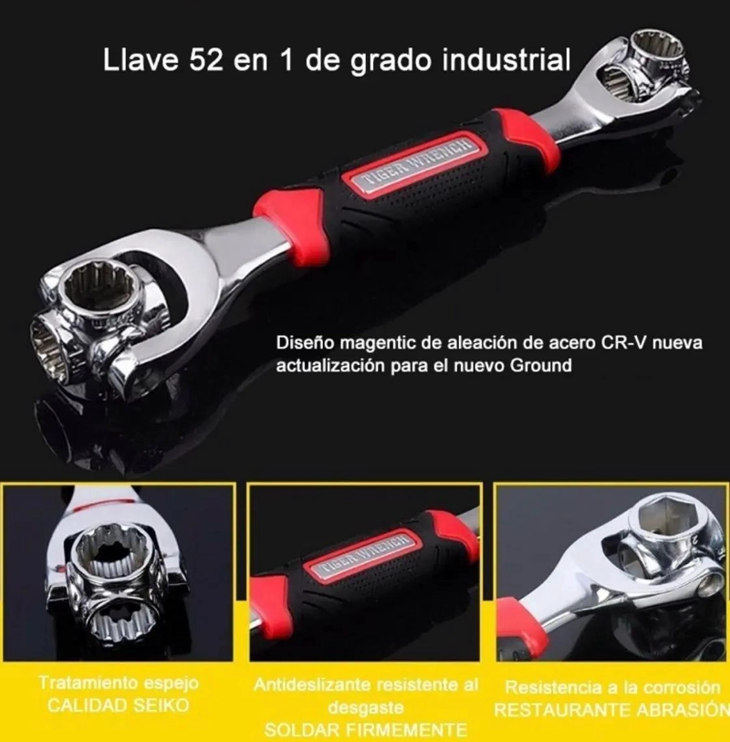 LLAVE MULTIFUNCIONAL 48 EN 1 ROTATIVA 360° - 5