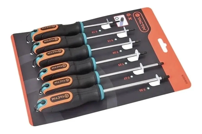 JUEGO DE ATORNILLADORES TORX 6 PIEZAS ERGONOMICO - 1