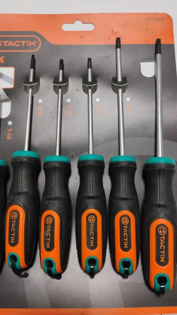 JUEGO DE ATORNILLADORES TORX 6 PIEZAS ERGONOMICO - 3