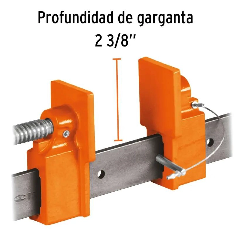 PRENSA TIPO SARGENTO 90 CM PARA SUJECION FIRME - 2
