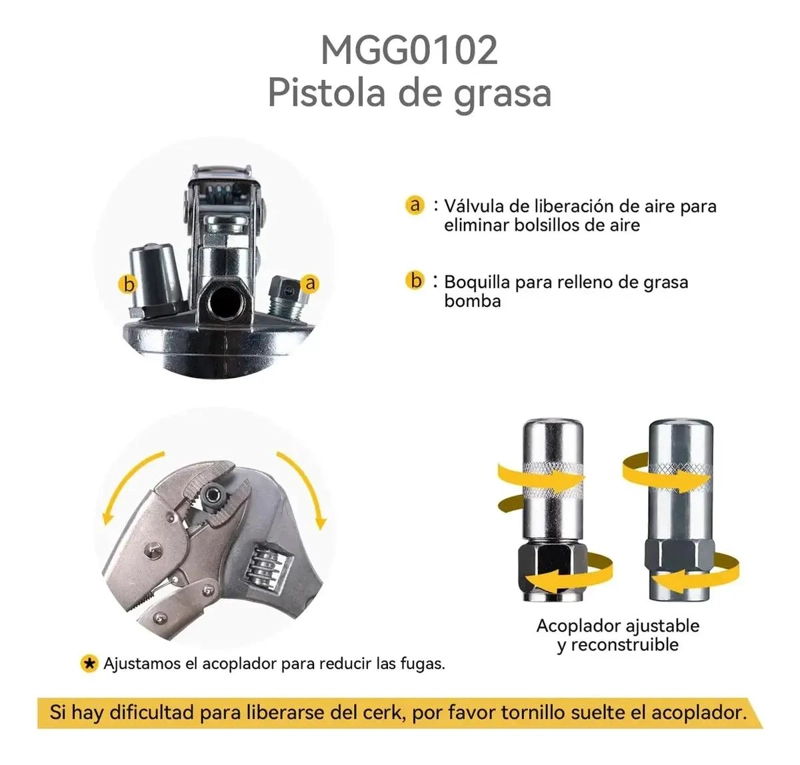 PISTOLA NEUMATICA PARA INYECTAR GRASA - 5