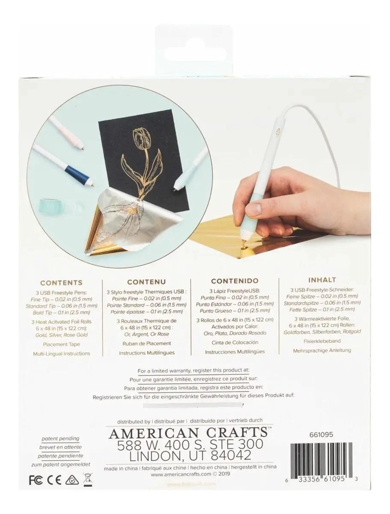 SET DE 3 LAPICES FOIL QUILL PARA MANUALIDADES - 3