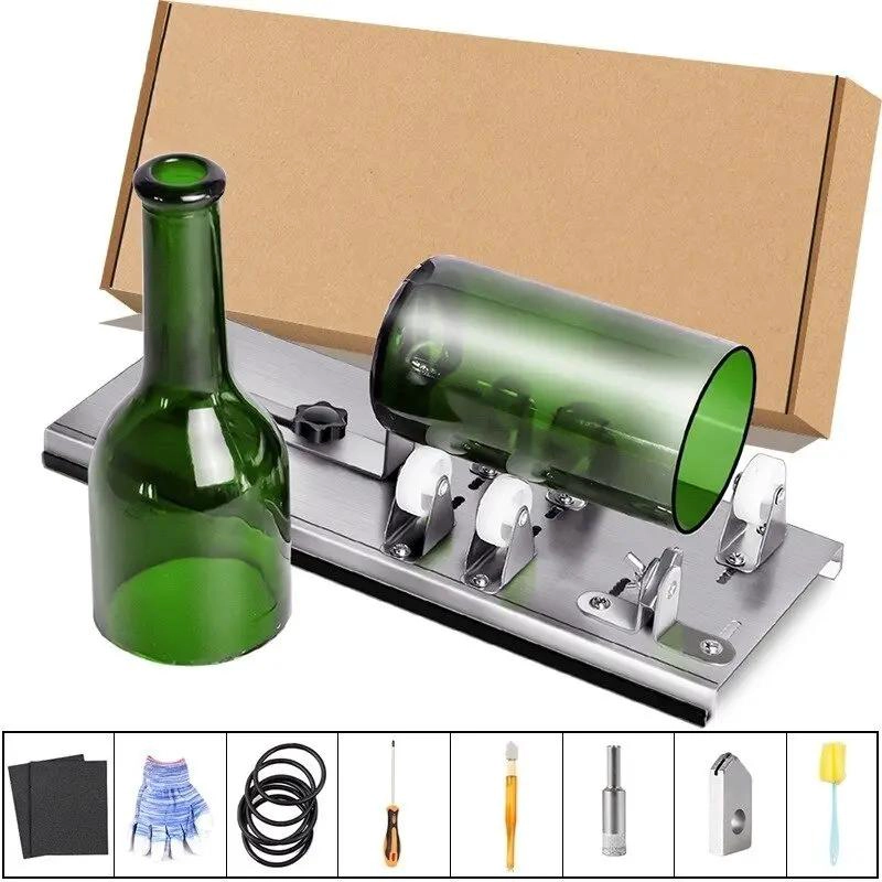 CORTADOR DE BOTELLAS DE VIDRIO CON KIT DE ACCESORIOS - 1