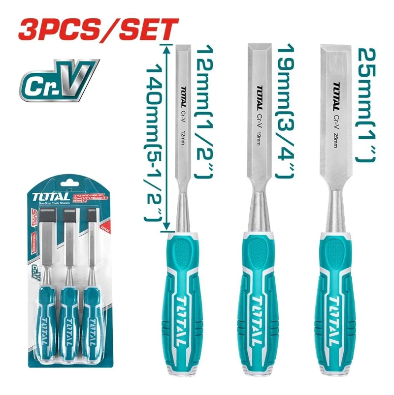 SET DE 3 CINCELES PARA MADERA - 5