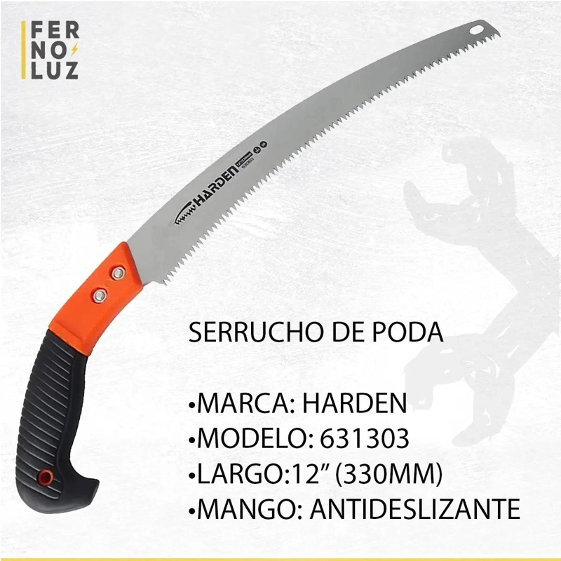 SERRUCHO DE PODA LARGO 330 MM CON MANGO ERGONOMICO - 7