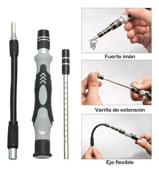 KIT DE HERRAMIENTAS DE DESTORNILLADOR 115 EN 1 - 8