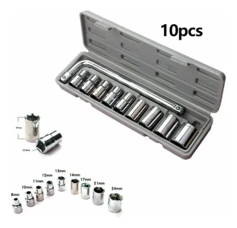 SET DE 10 PIEZAS DE DADOS Y LLAVE PALANQUIN - 3