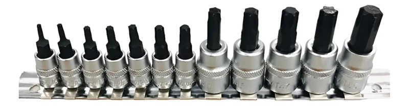 KIT DE DADOS PUNTA TORX 1/4 Y 3/8 12 PIEZAS - 1