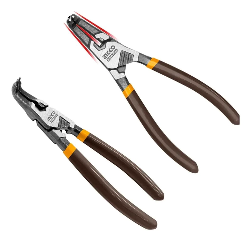 ALICATE DE SEGUROS SEEGER INTERNO CURVO 180MM - 1