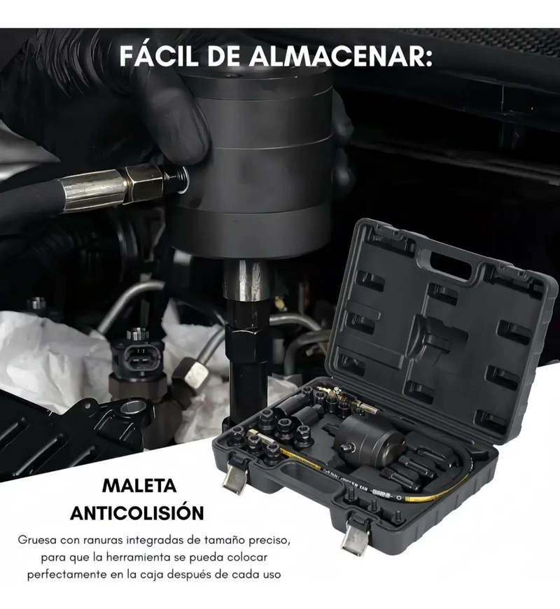 KIT PROFESIONAL EXTRACTOR DE INYECTORES DIE SEL UNIVERSAL - 4