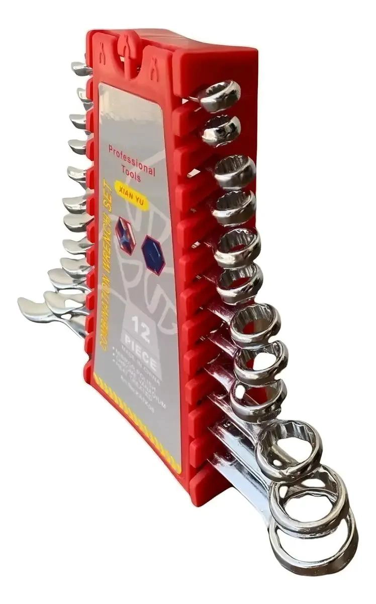 JUEGO DE 12 LLAVES COMBINADAS PUNTA CORONA CON ESTUCHE - 2