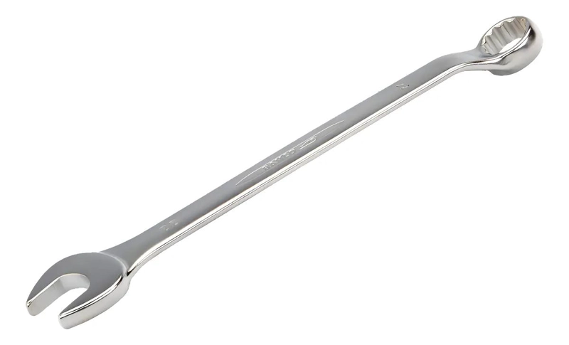 LLAVE PUNTA Y CORONA ACODADA 50MM CROMADA MATE - 1