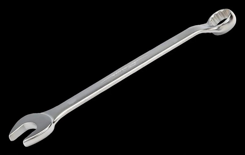 LLAVE PUNTA Y CORONA ACODADA 50MM CROMADA MATE - 2