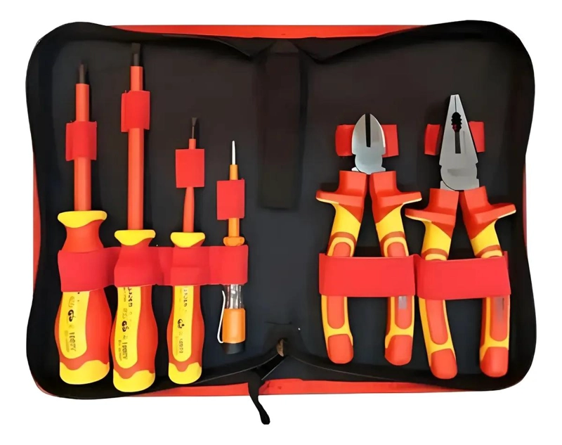 JUEGO DE HERRAMIENTAS PROFESIONAL CON ESTUCHE AISLADO 1KV - 4