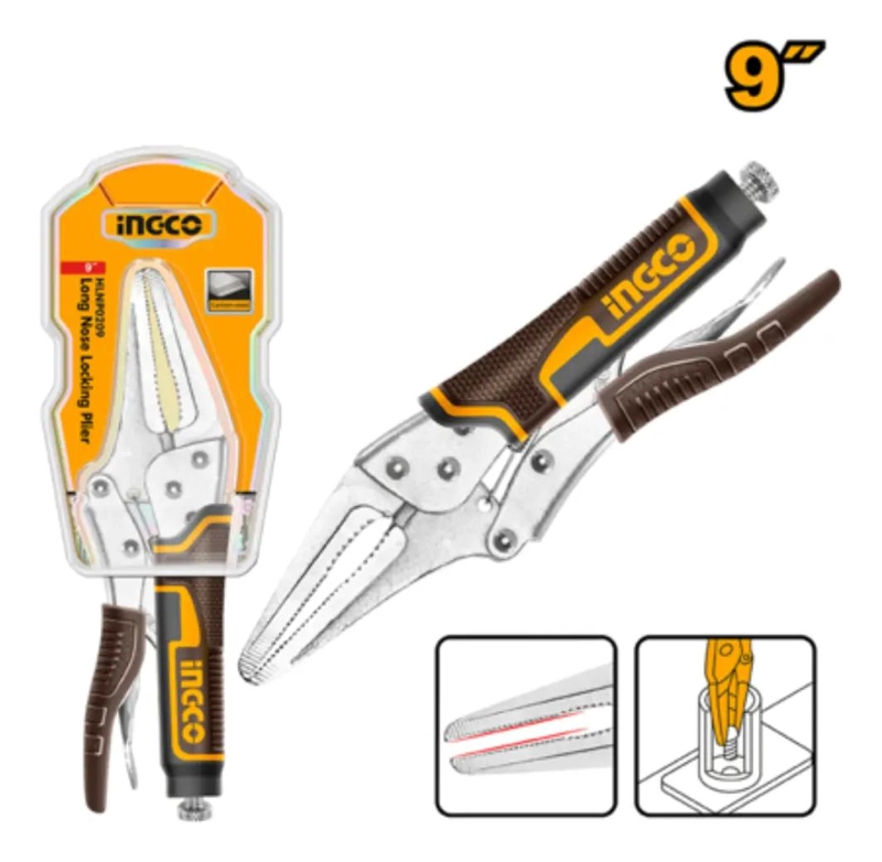 PINZA DE PRESION PUNTA LARGA 9' - 7