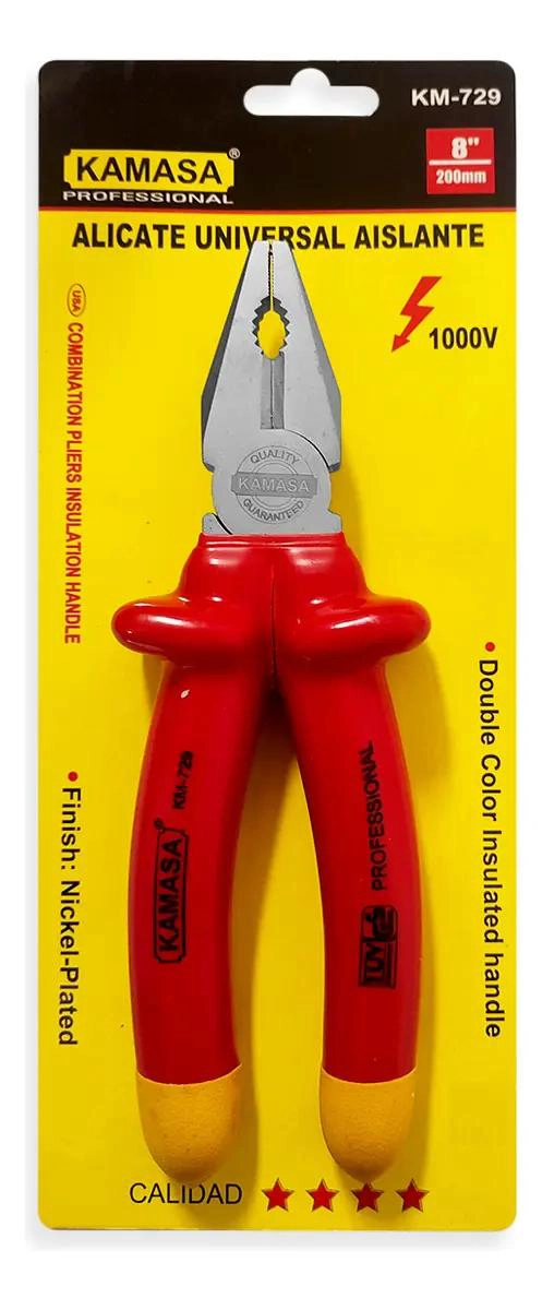 ALICATE UNIVERSAL PARA ELECTRICISTA 8' AISLADO 1000V - 5