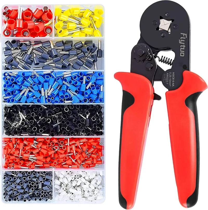 KIT DE HERRAMIENTAS DE CRIMPADO CON 1200 TERMINALES - 1