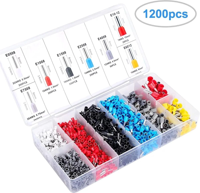 KIT DE HERRAMIENTAS DE CRIMPADO CON 1200 TERMINALES - 4